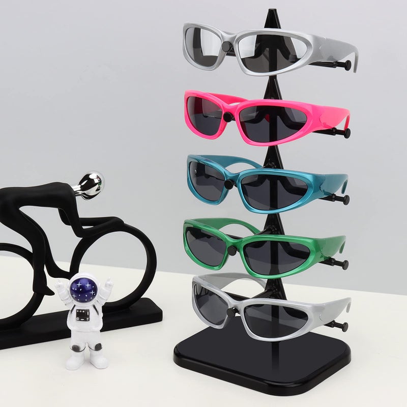 DesignSter Sunglasses Display-2PCS Set Eyeglasses Stand Rack, Sunglasses Organizer Stand, Sunglasses Storage (Black 2pcs) - Image 5